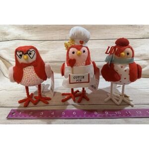 Lot of 3 Target 2023 SPRITZ Valentines Birds Aerial Avi Fledge with Tags GTbH2